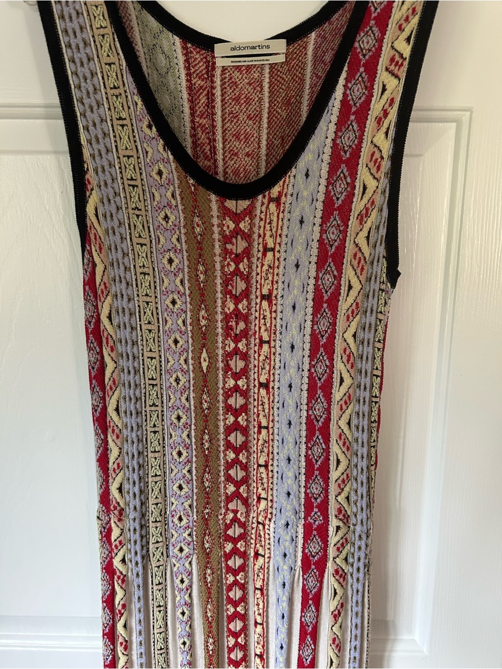 Anthropologie Aldo Martins Multicolor Patterned Knit Tank Dress